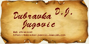 Dubravka Jugović vizit kartica